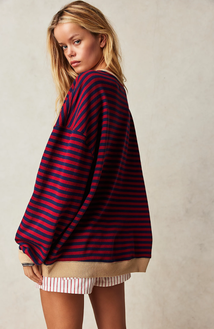 MAYA | Felpa Oversize a Strisce