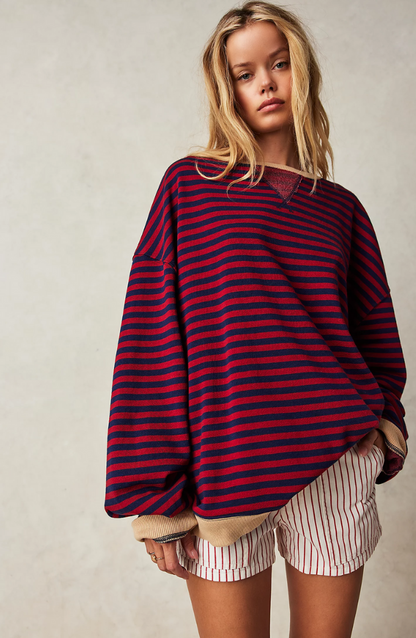 MAYA | Felpa Oversize a Strisce